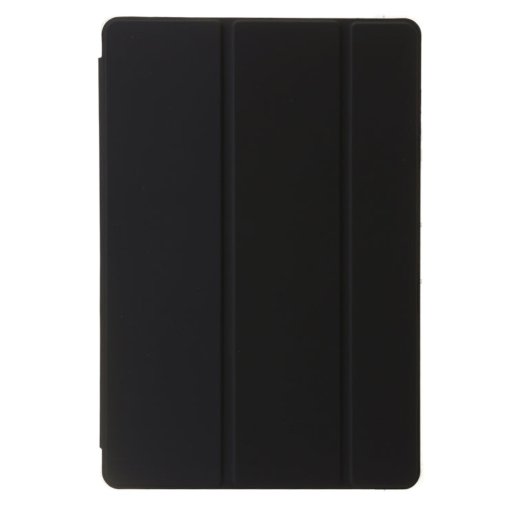 For Samsung Galaxy Tab S10 Ultra 3-Fold Clear Acrylic Leather Tablet Case