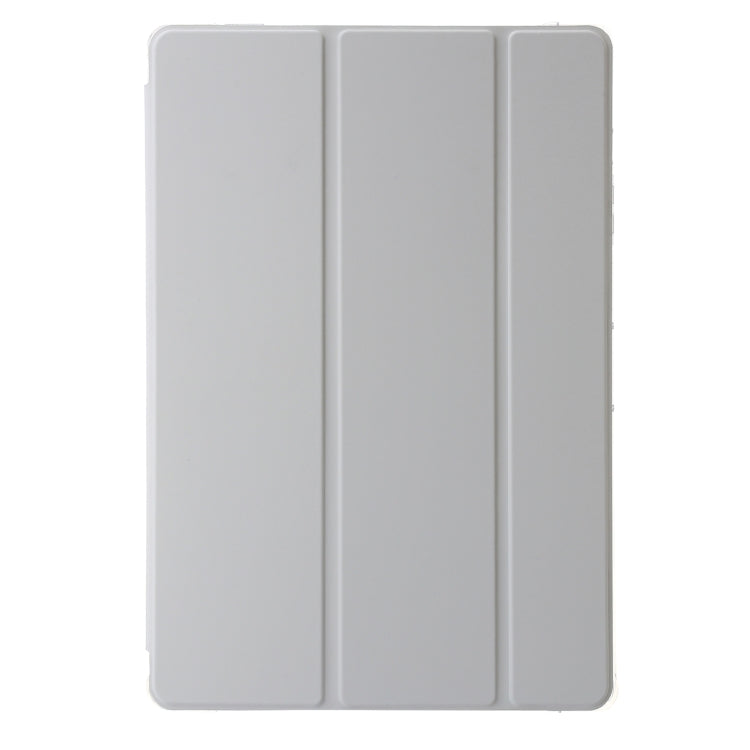 For Samsung Galaxy Tab S10 Ultra 3-Fold Clear Acrylic Leather Tablet Case