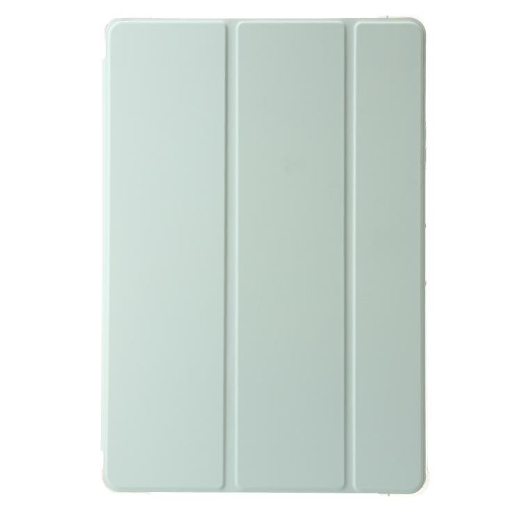 For Samsung Galaxy Tab S10 FE+ 3-Fold Clear Acrylic Leather Tablet Case