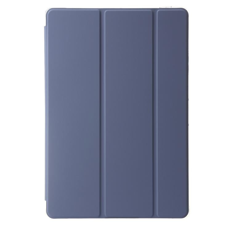 For Samsung Galaxy Tab S10 FE+ 3-Fold Clear Acrylic Leather Tablet Case