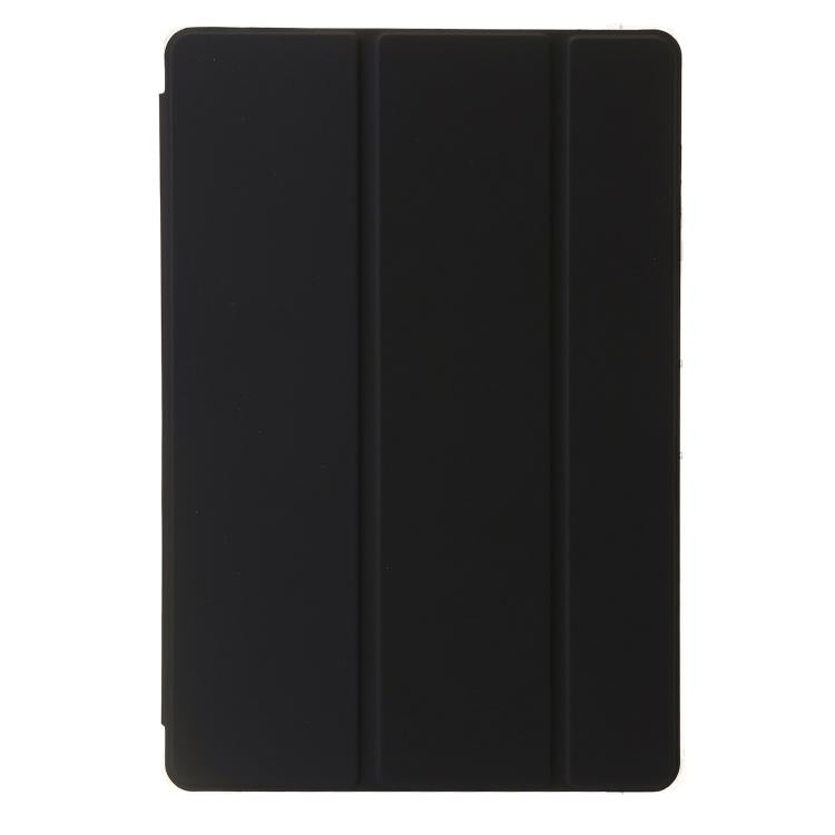 For Samsung Galaxy Tab S10 FE+ 3-Fold Clear Acrylic Leather Tablet Case