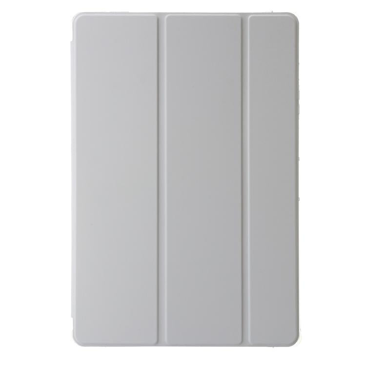For Samsung Galaxy Tab S10 FE+ 3-Fold Clear Acrylic Leather Tablet Case