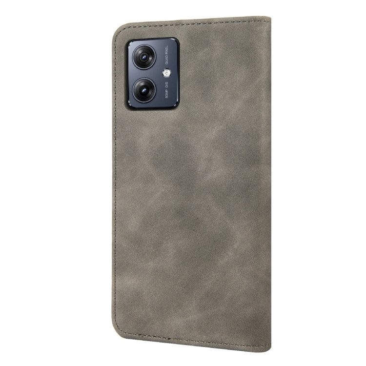 For Motorola Moto G55 Skin Feel Splicing Leather Phone Case