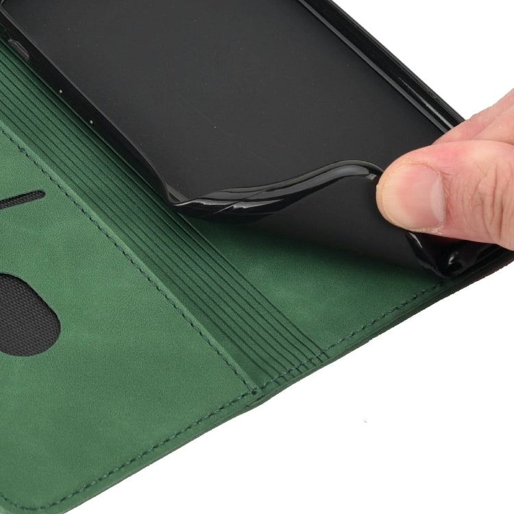 For Motorola Moto G55 Skin Feel Splicing Leather Phone Case