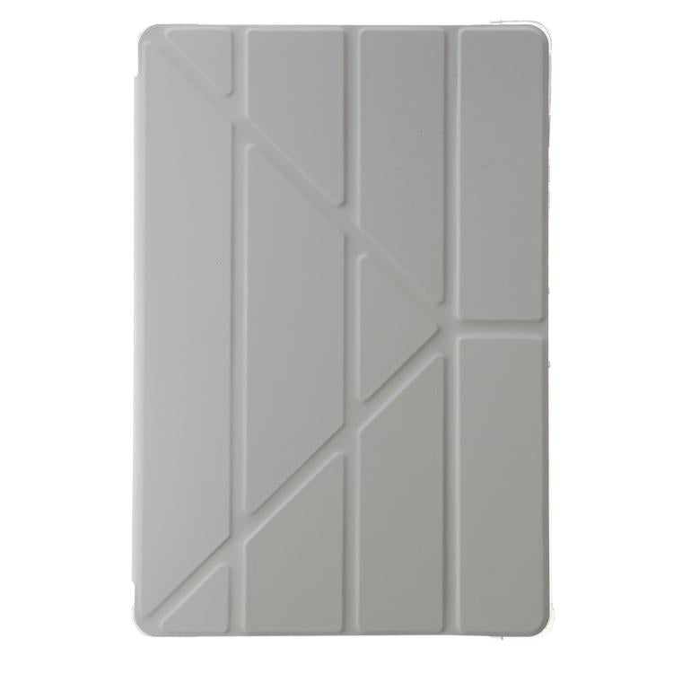 For Samsung Galaxy Tab S10 FE+ Clear Acrylic Deformation Leather Tablet Case