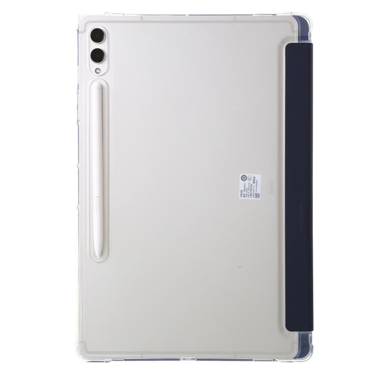 For Samsung Galaxy Tab S10 FE+ Clear Acrylic Deformation Leather Tablet Case