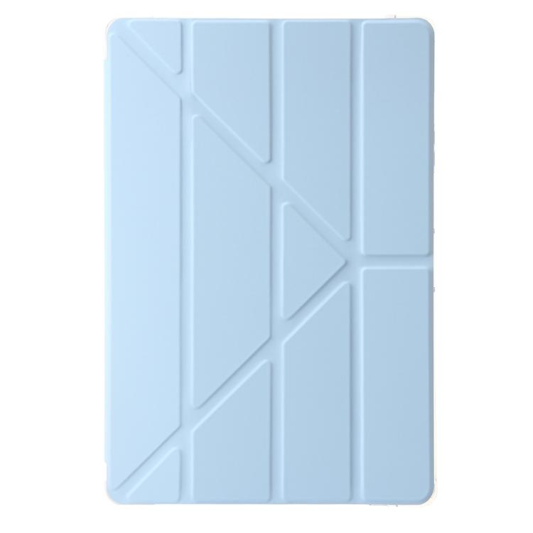 For Samsung Galaxy Tab S10 FE+ Clear Acrylic Deformation Leather Tablet Case