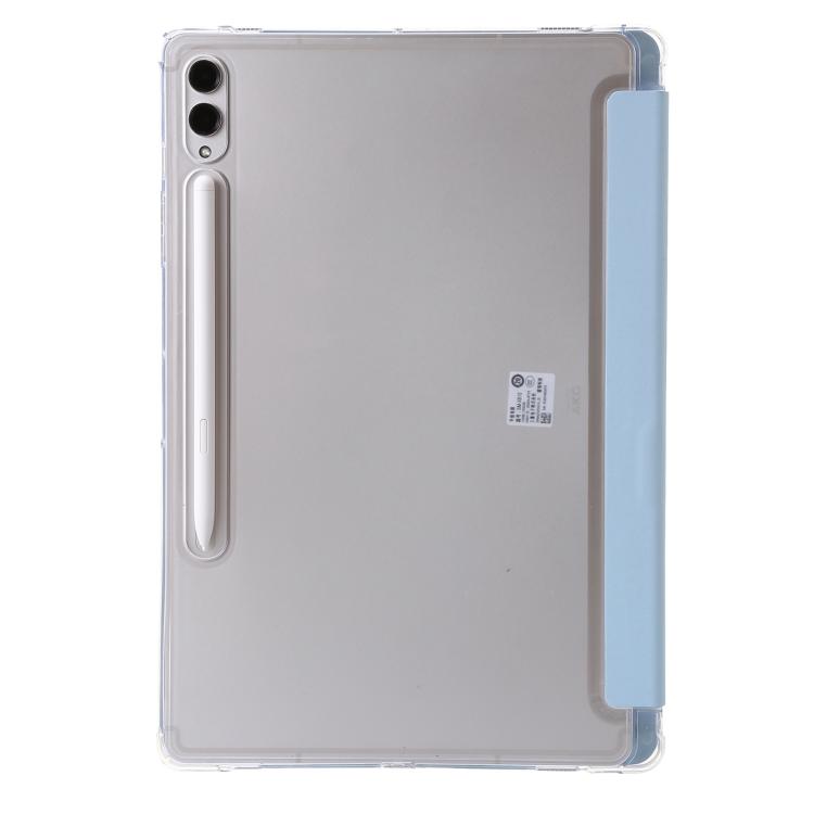 For Samsung Galaxy Tab S10 FE+ Clear Acrylic Deformation Leather Tablet Case