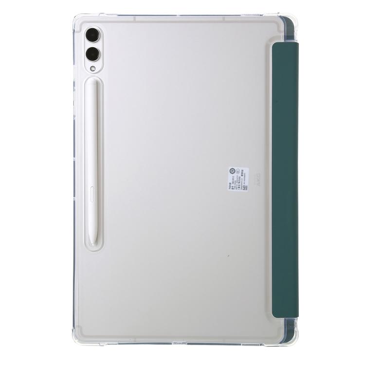 For Samsung Galaxy Tab S10 FE+ Clear Acrylic Deformation Leather Tablet Case