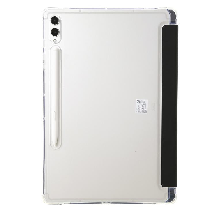 For Samsung Galaxy Tab S10 FE+ Clear Acrylic Deformation Leather Tablet Case