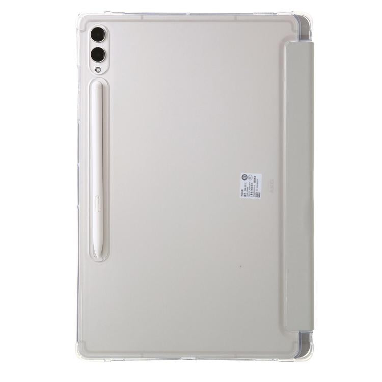 For Samsung Galaxy Tab S11 Clear Acrylic Deformation Leather Tablet Case