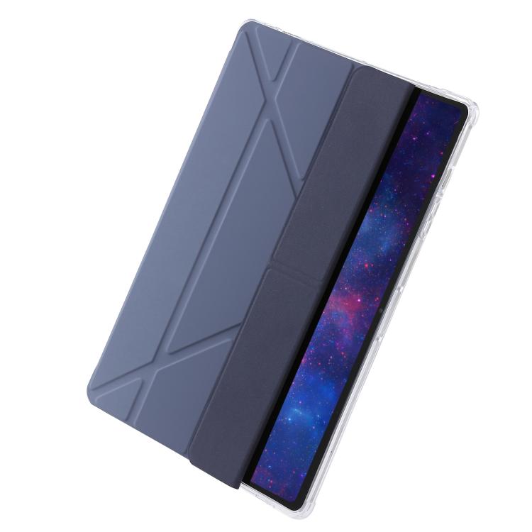 For Samsung Galaxy Tab S11 Clear Acrylic Deformation Leather Tablet Case