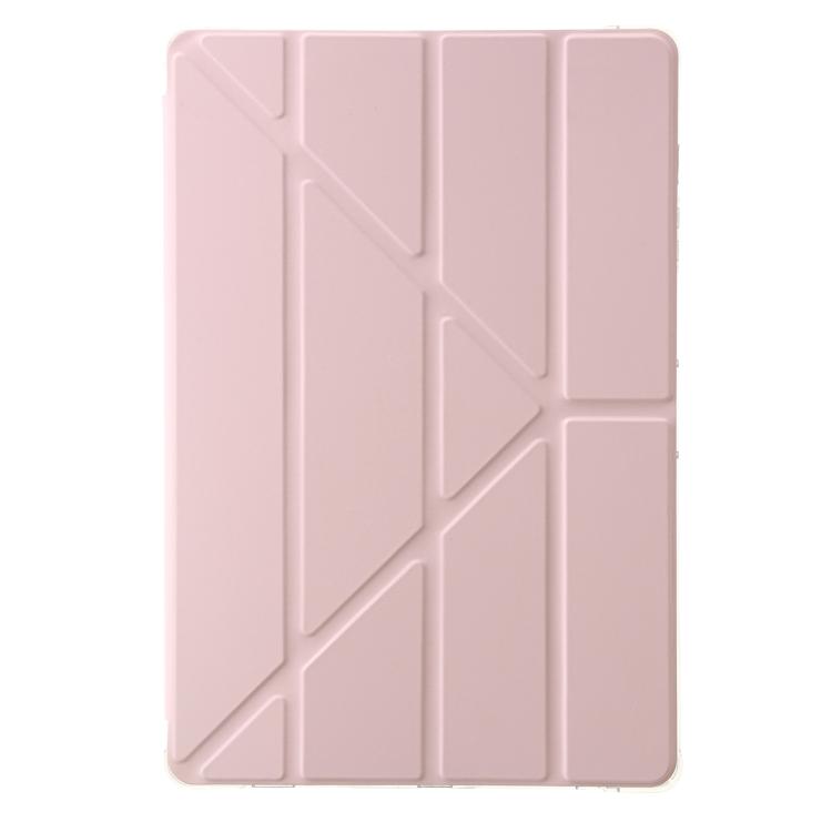 For Samsung Galaxy Tab S11 Clear Acrylic Deformation Leather Tablet Case