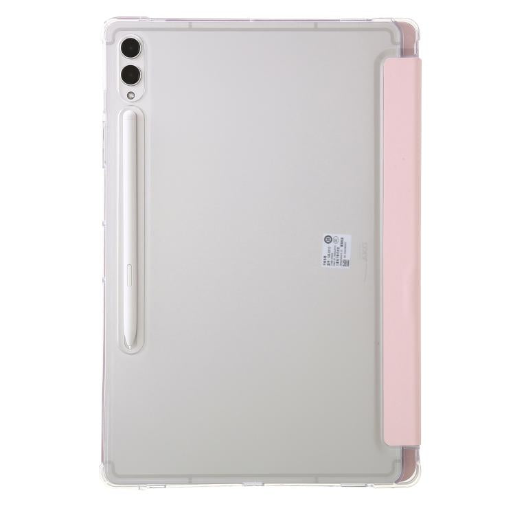 For Samsung Galaxy Tab S11 Clear Acrylic Deformation Leather Tablet Case