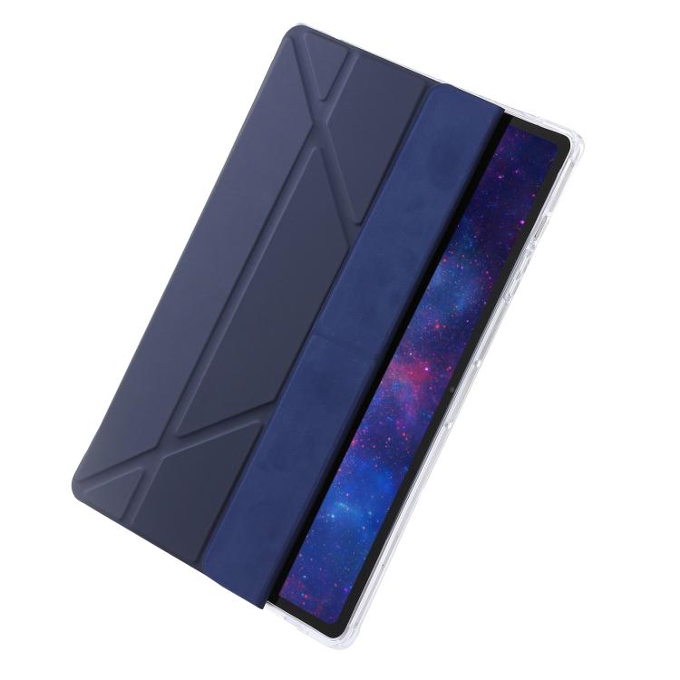 For Samsung Galaxy Tab S11 Clear Acrylic Deformation Leather Tablet Case