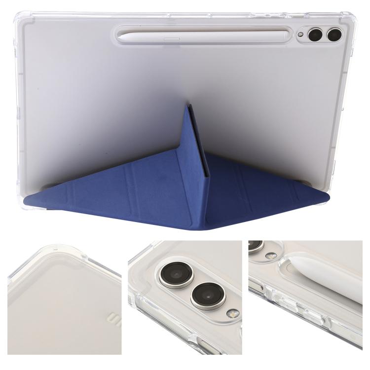 For Samsung Galaxy Tab S11 Clear Acrylic Deformation Leather Tablet Case