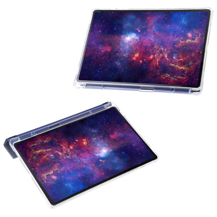 For Samsung Galaxy Tab S11 Clear Acrylic Deformation Leather Tablet Case