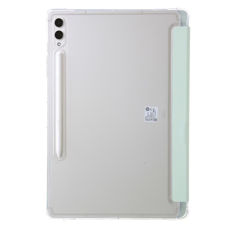 For Samsung Galaxy Tab S11 Clear Acrylic Deformation Leather Tablet Case