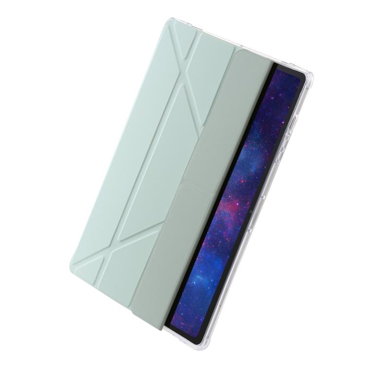 For Samsung Galaxy Tab S11 Clear Acrylic Deformation Leather Tablet Case