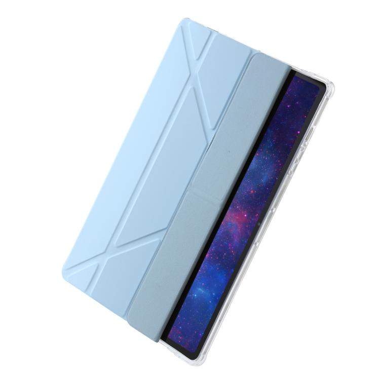 For Samsung Galaxy Tab S11 Clear Acrylic Deformation Leather Tablet Case
