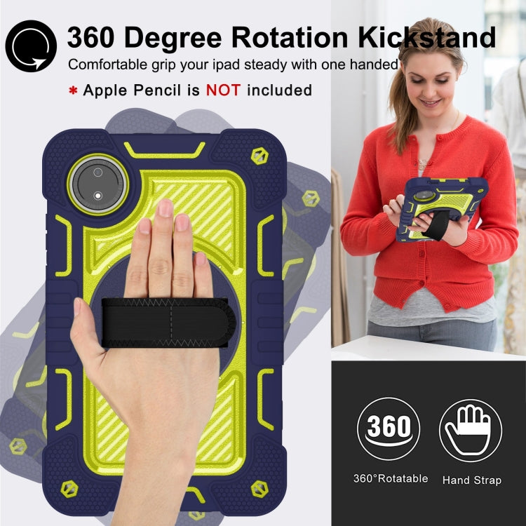 For Redmi Pad SE 8.7 4G 360 Degree Rotation PC Contrast Silicone Tablet Case