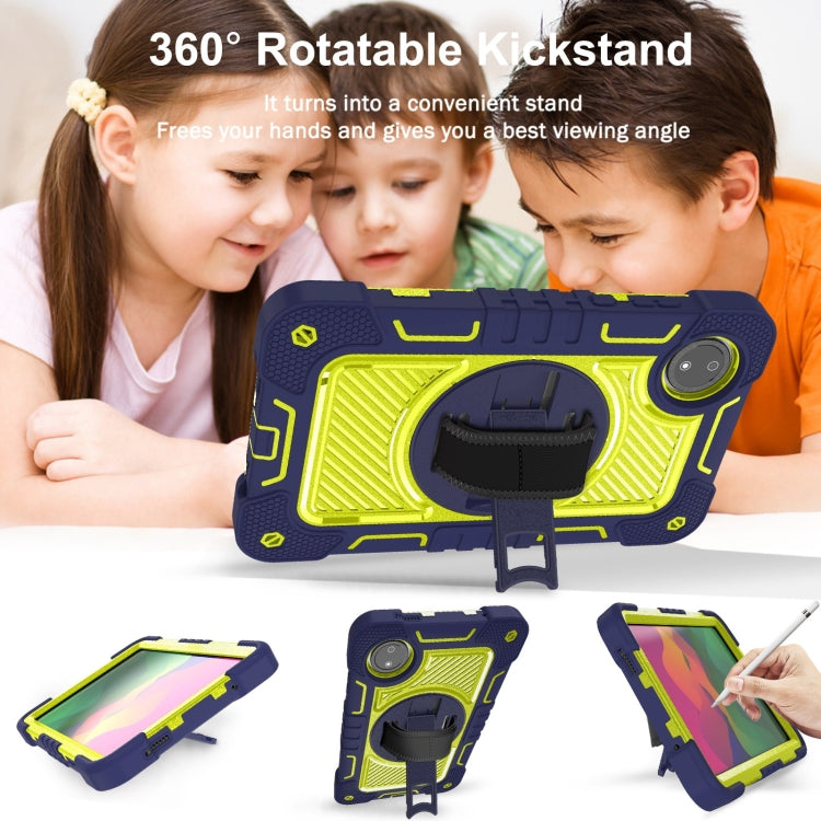 For Redmi Pad SE 8.7 4G 360 Degree Rotation PC Contrast Silicone Tablet Case