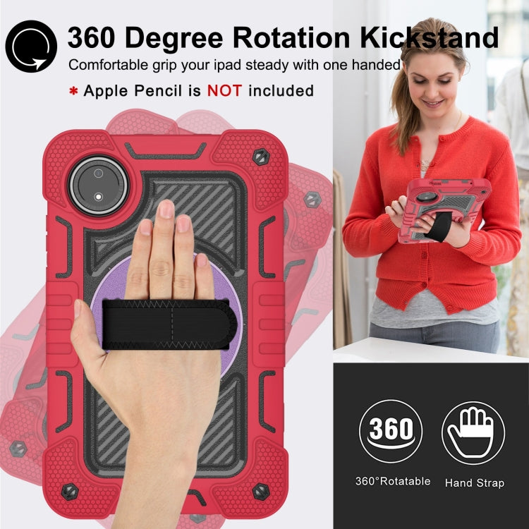 For Redmi Pad SE 8.7 4G 360 Degree Rotation PC Contrast Silicone Tablet Case