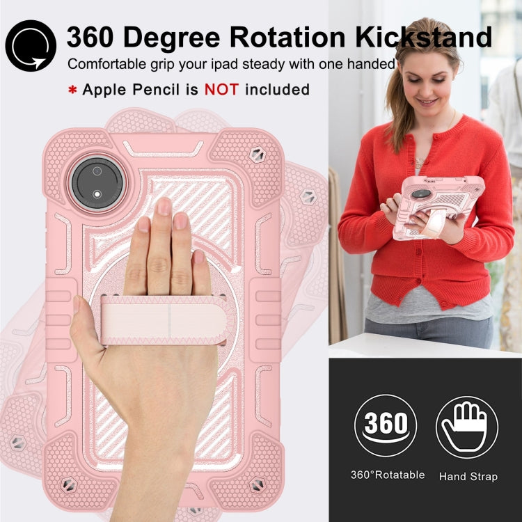 For Redmi Pad SE 8.7 4G 360 Degree Rotation PC Contrast Silicone Tablet Case
