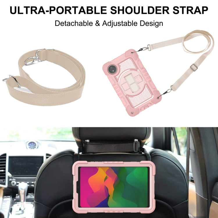 For Redmi Pad SE 8.7 4G 360 Degree Rotation PC Contrast Silicone Tablet Case