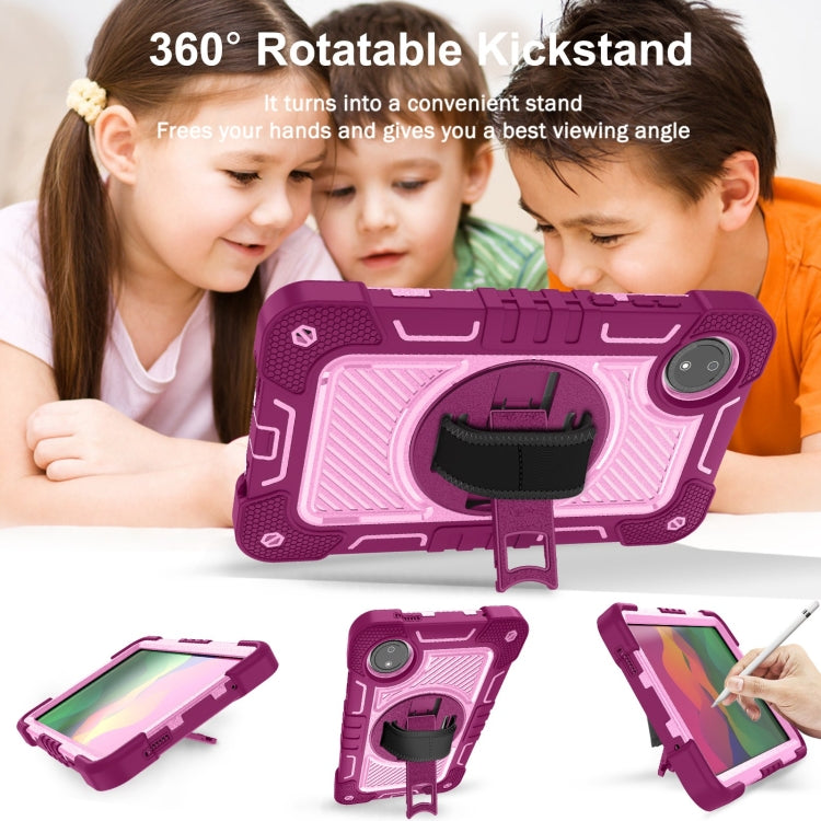 For Redmi Pad SE 8.7 4G 360 Degree Rotation PC Contrast Silicone Tablet Case