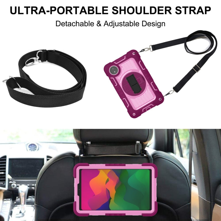 For Redmi Pad SE 8.7 4G 360 Degree Rotation PC Contrast Silicone Tablet Case