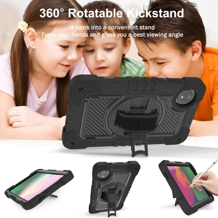For Redmi Pad SE 8.7 4G 360 Degree Rotation PC Contrast Silicone Tablet Case