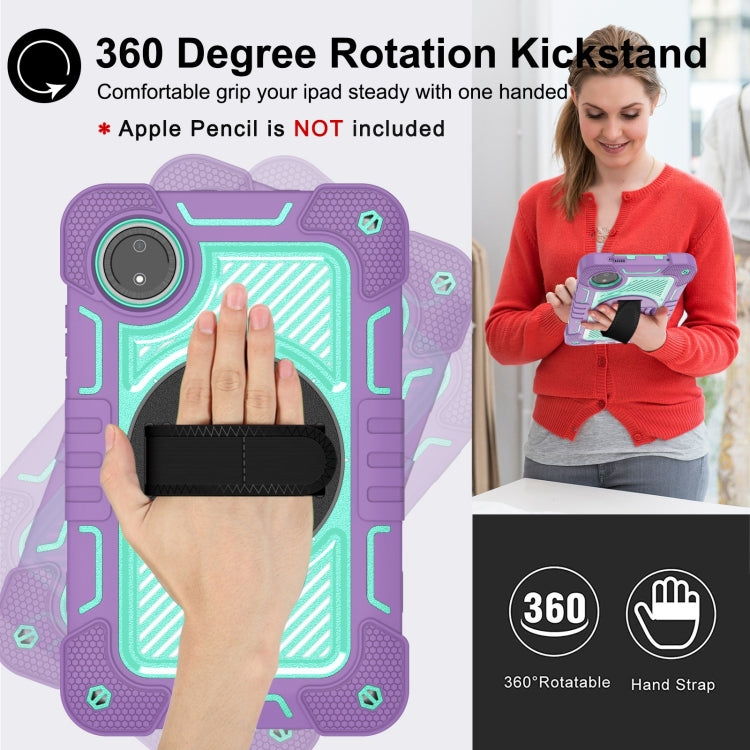 For Redmi Pad SE 8.7 4G 360 Degree Rotation PC Contrast Silicone Tablet Case