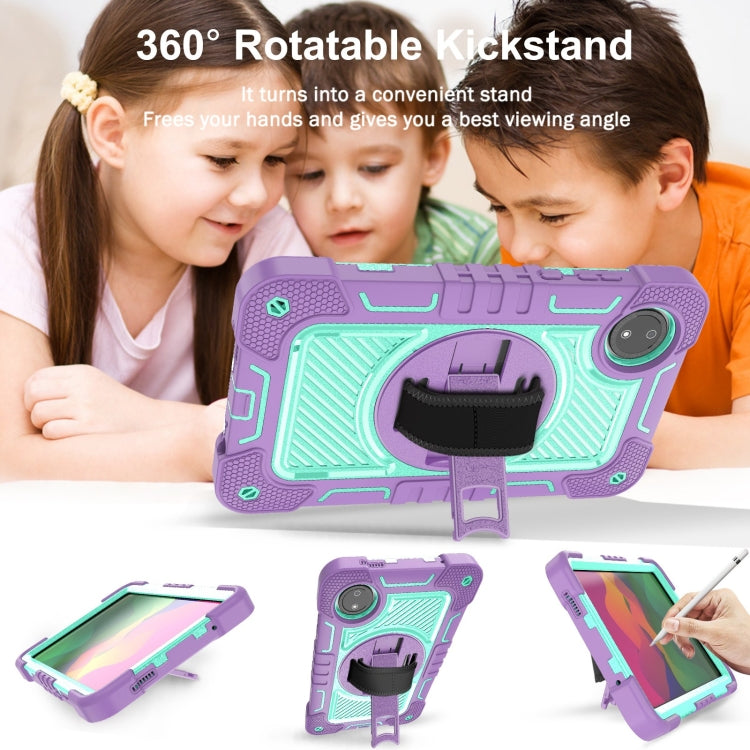 For Redmi Pad SE 8.7 4G 360 Degree Rotation PC Contrast Silicone Tablet Case