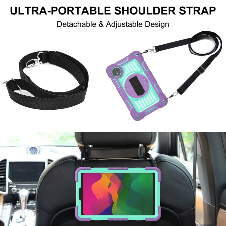 For Redmi Pad SE 8.7 4G 360 Degree Rotation PC Contrast Silicone Tablet Case