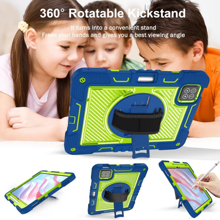For Xiaomi Pad 7 / 7 Pro 360 Degree Rotation PC Contrast Silicone Tablet Case