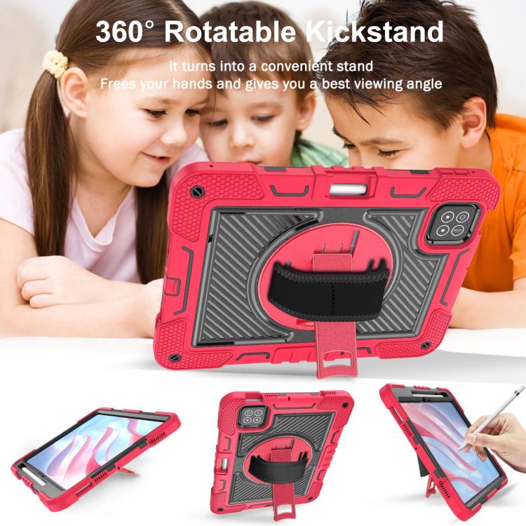For Xiaomi Pad 7 / 7 Pro 360 Degree Rotation PC Contrast Silicone Tablet Case