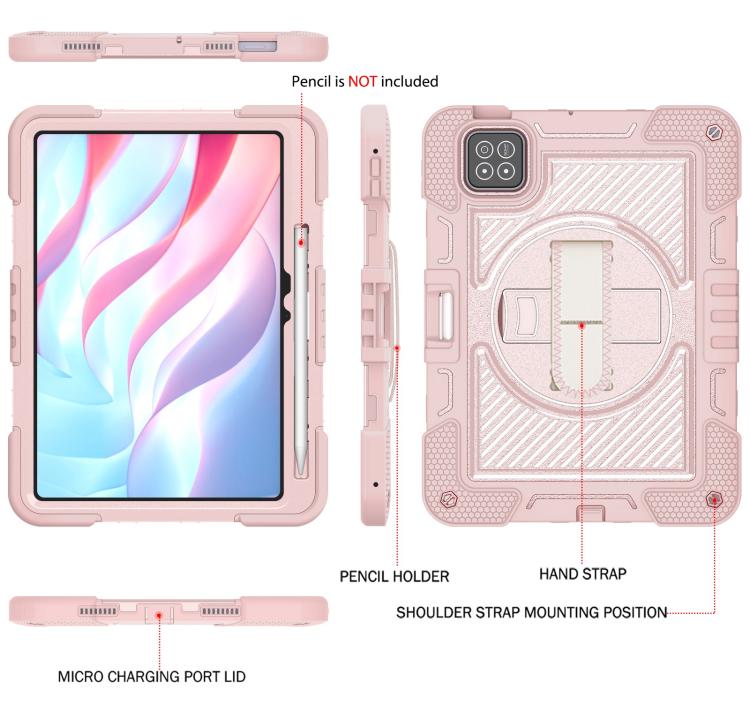 For Xiaomi Pad 7 / 7 Pro 360 Degree Rotation PC Contrast Silicone Tablet Case
