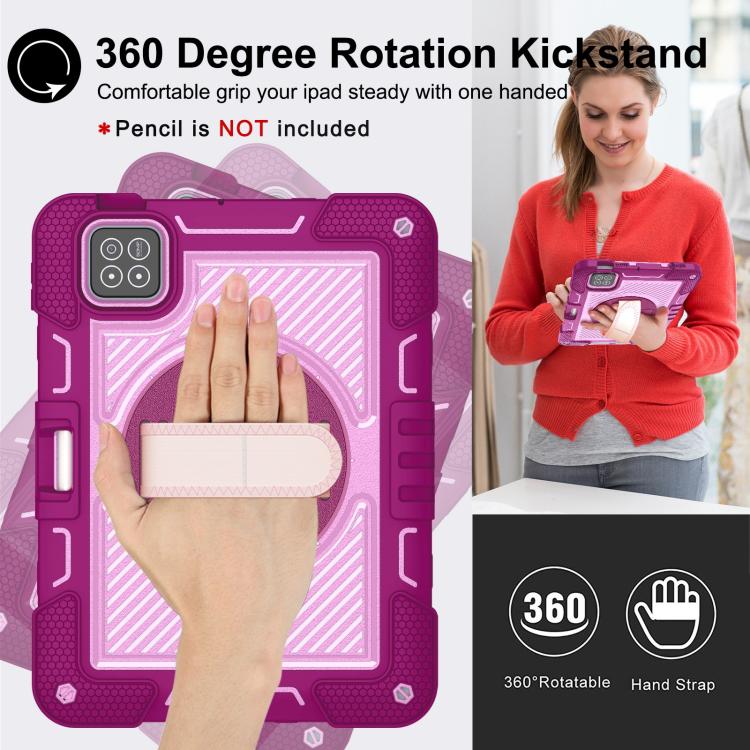 For Xiaomi Pad 7 / 7 Pro 360 Degree Rotation PC Contrast Silicone Tablet Case