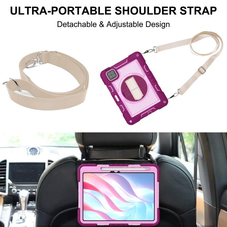For Xiaomi Pad 7 / 7 Pro 360 Degree Rotation PC Contrast Silicone Tablet Case
