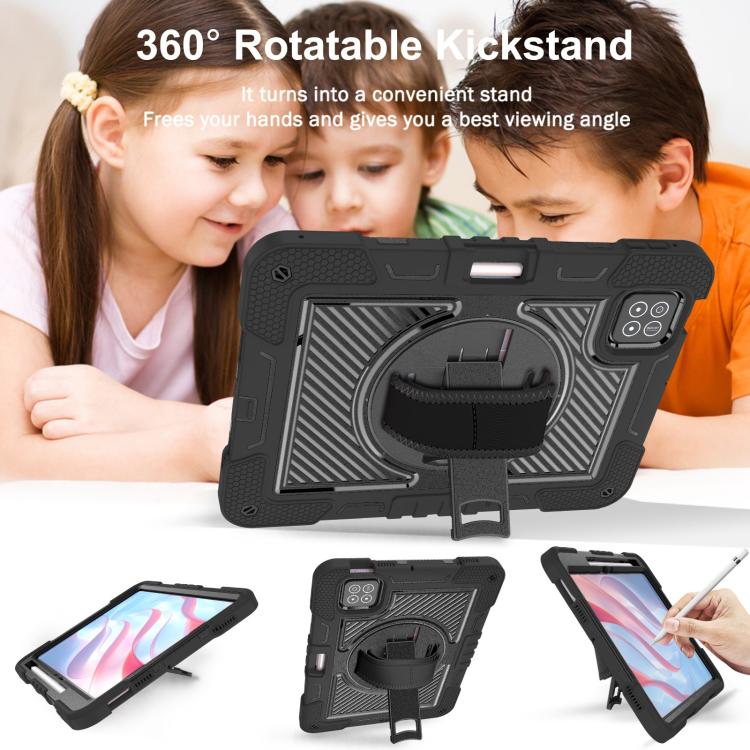 For Xiaomi Pad 7 / 7 Pro 360 Degree Rotation PC Contrast Silicone Tablet Case