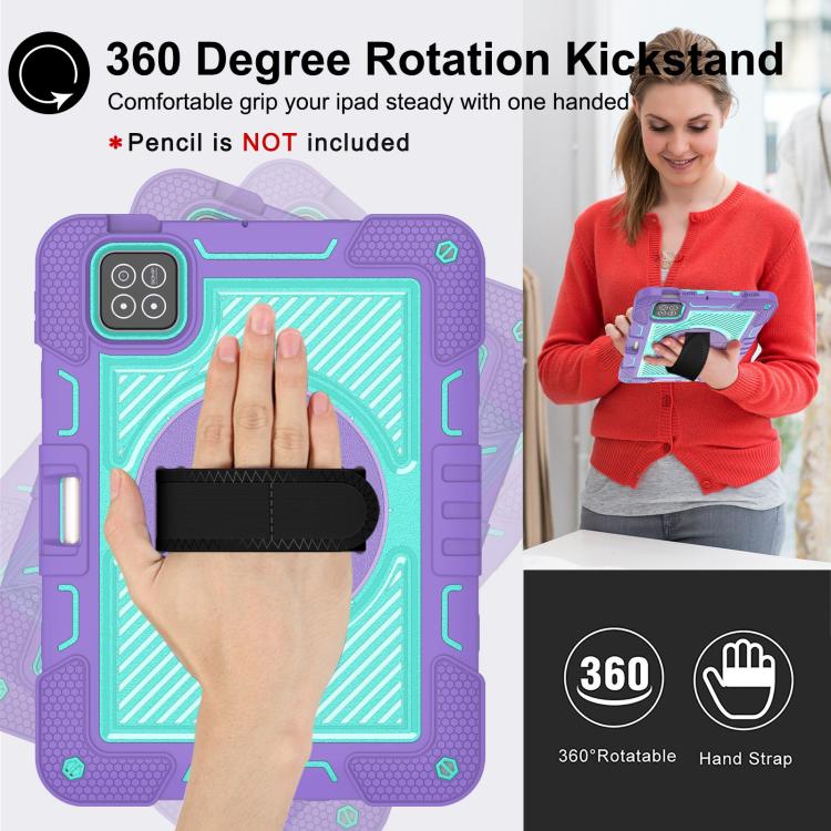 For Xiaomi Pad 7 / 7 Pro 360 Degree Rotation PC Contrast Silicone Tablet Case