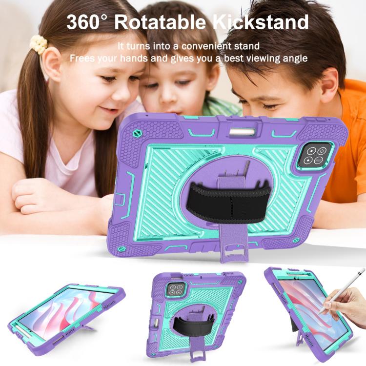 For Xiaomi Pad 7 / 7 Pro 360 Degree Rotation PC Contrast Silicone Tablet Case