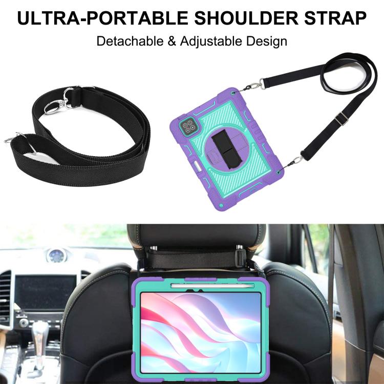 For Xiaomi Pad 7 / 7 Pro 360 Degree Rotation PC Contrast Silicone Tablet Case