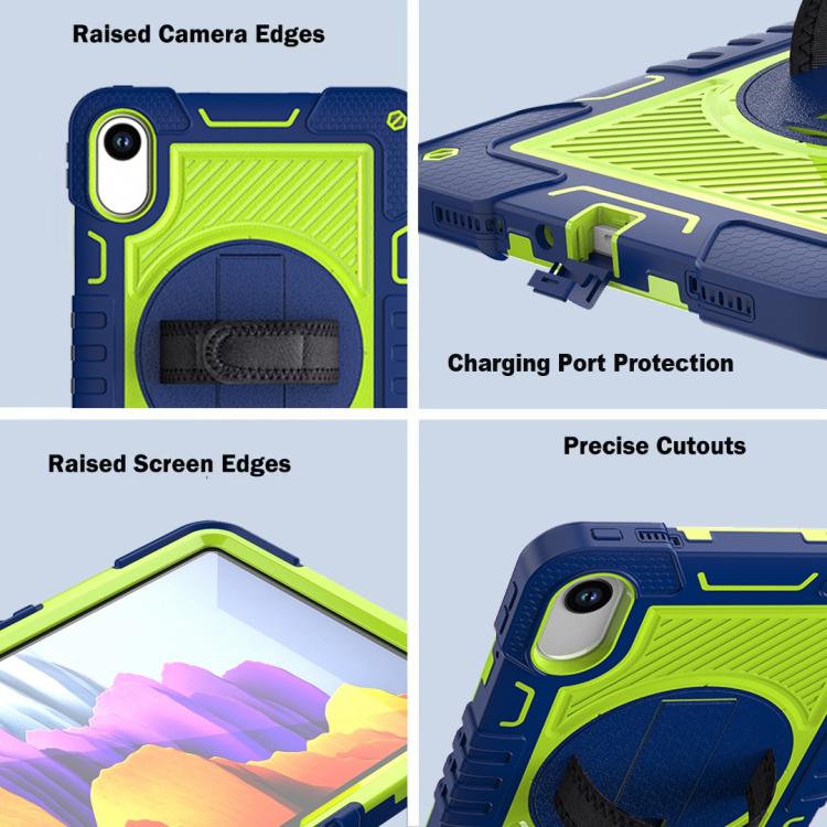 For Xiaomi Redmi Pad 2 360 Degree Rotation PC Contrast Silicone Tablet Case