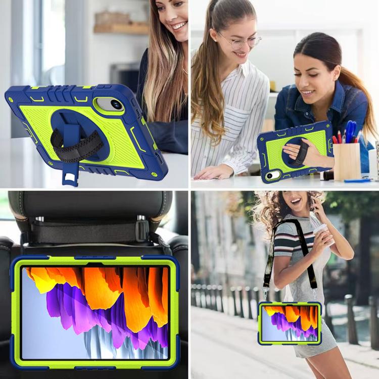 For Xiaomi Redmi Pad 2 360 Degree Rotation PC Contrast Silicone Tablet Case