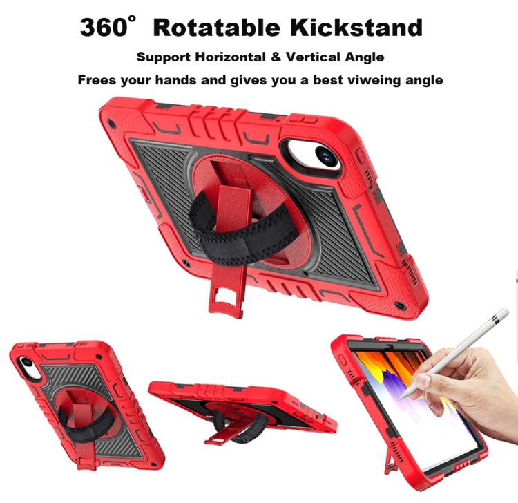 For Xiaomi Redmi Pad 2 360 Degree Rotation PC Contrast Silicone Tablet Case