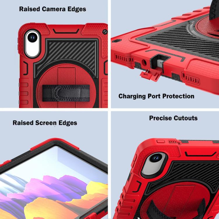 For Xiaomi Redmi Pad 2 360 Degree Rotation PC Contrast Silicone Tablet Case