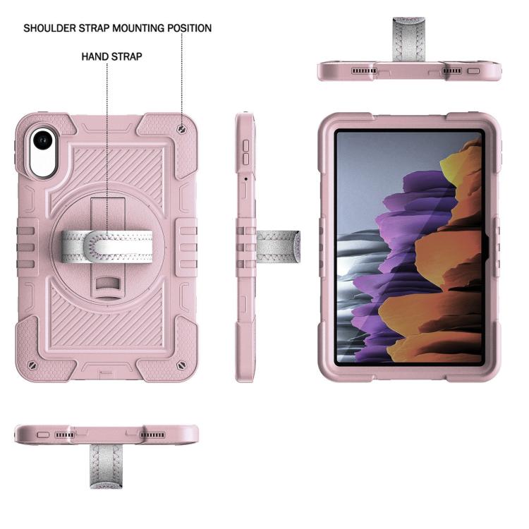 For Xiaomi Redmi Pad 2 360 Degree Rotation PC Contrast Silicone Tablet Case