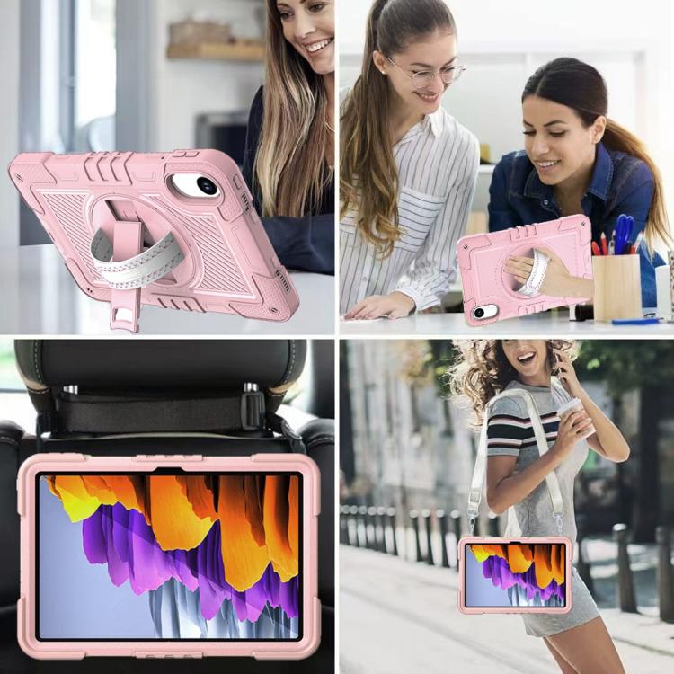 For Xiaomi Redmi Pad 2 360 Degree Rotation PC Contrast Silicone Tablet Case